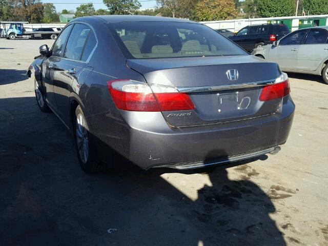 1HGCR2F73EA007465 - 2014 HONDA ACCORD SILVER photo 3