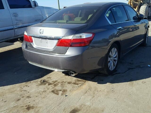 1HGCR2F73EA007465 - 2014 HONDA ACCORD SILVER photo 4