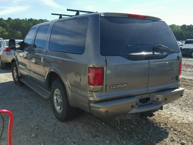 1FMNU42SX3EA81124 - 2003 FORD EXCURSION BROWN photo 3