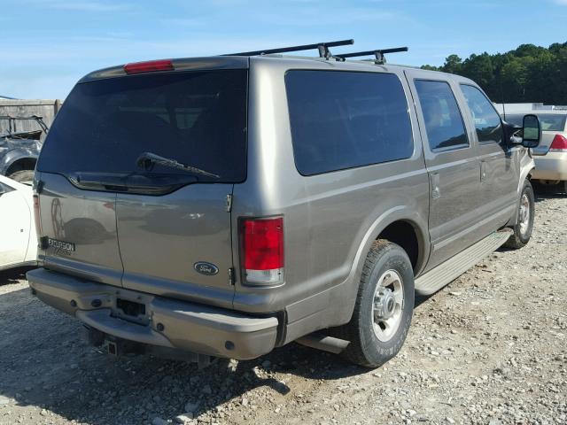 1FMNU42SX3EA81124 - 2003 FORD EXCURSION BROWN photo 4