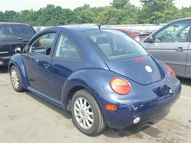 3VWCK21C34M401361 - 2004 VOLKSWAGEN NEW BEETLE BLUE photo 3