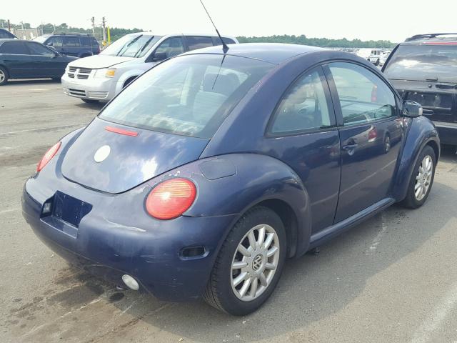 3VWCK21C34M401361 - 2004 VOLKSWAGEN NEW BEETLE BLUE photo 4