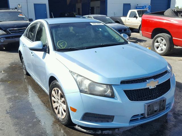 1G1PF5S91B7180274 - 2011 CHEVROLET CRUZE LT BLUE photo 1