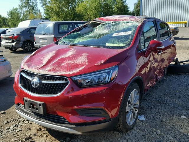 KL4CJASB0HB017146 - 2017 BUICK ENCORE PRE RED photo 2