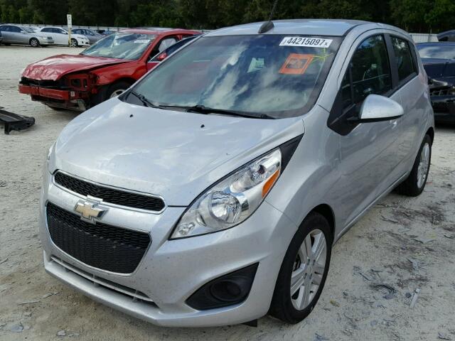 KL8CD6S97FC742492 - 2015 CHEVROLET SPARK 1LT SILVER photo 2