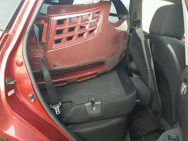 JN8AS58V48W125009 - 2008 NISSAN ROGUE RED photo 6