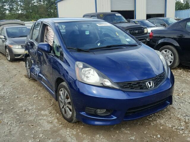 JHMGE8H56DC007035 - 2013 HONDA FIT SPORT BLUE photo 1