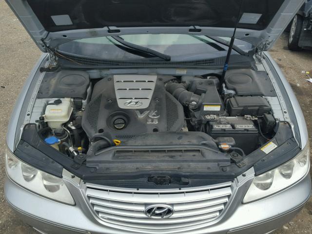 KMHFC46F57A202613 - 2007 HYUNDAI AZERA SE SILVER photo 7