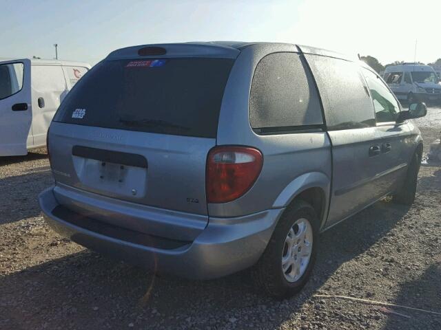 1D4GP25R03B238343 - 2003 DODGE CARAVAN SE BLUE photo 4