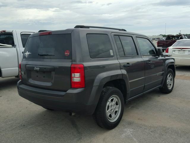 1C4NJPBB4ED887497 - 2014 JEEP PATRIOT SP GRAY photo 4