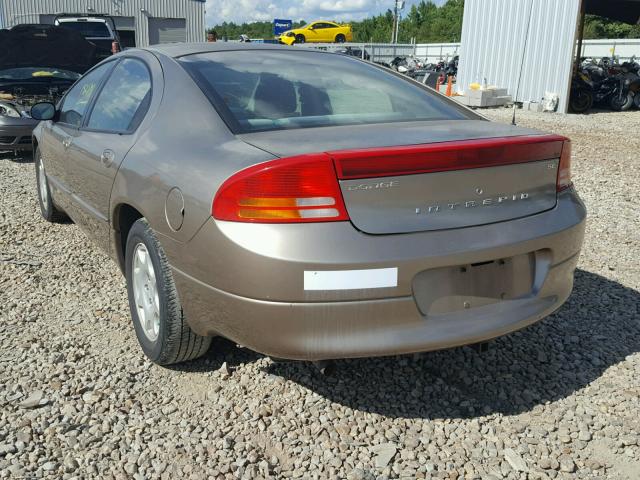 2B3HD46R02H280927 - 2002 DODGE INTREPID S BEIGE photo 3