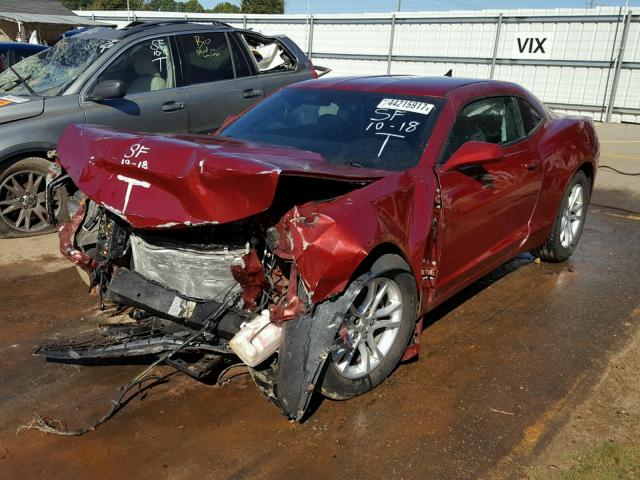 2G1FB1E37E9204913 - 2014 CHEVROLET CAMARO LT BURGUNDY photo 2