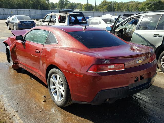 2G1FB1E37E9204913 - 2014 CHEVROLET CAMARO LT BURGUNDY photo 3