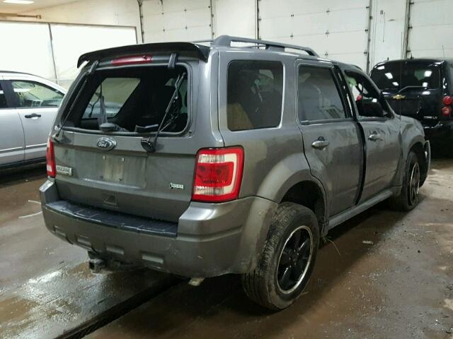 1FMCU9DG2CKA74425 - 2012 FORD ESCAPE XLT GRAY photo 4