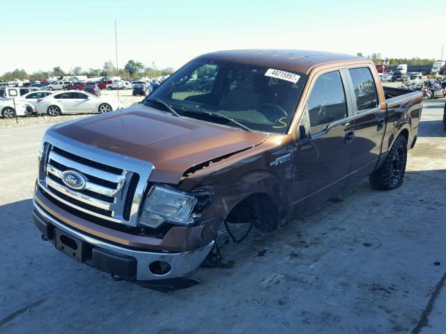 1FTFW1EF3CKD82996 - 2012 FORD F150 SUPER BROWN photo 2