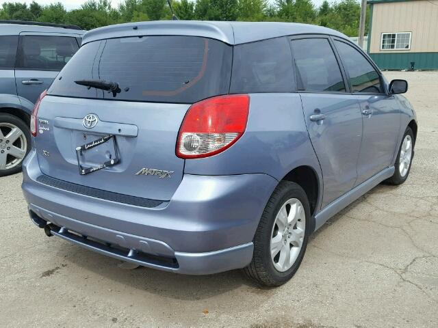 2T1KR32E13C054863 - 2003 TOYOTA MATRIX XR BLUE photo 4