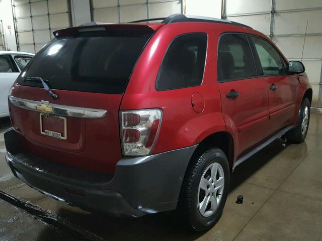 2CNDL13F056171436 - 2005 CHEVROLET EQUINOX MAROON photo 4