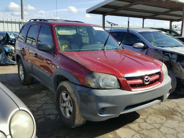 4F2YZ02Z55KM63932 - 2005 MAZDA TRIBUTE I RED photo 1