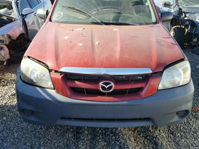 4F2YZ02Z55KM63932 - 2005 MAZDA TRIBUTE I RED photo 9