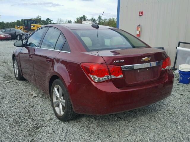 1G1PE5SBXF7300181 - 2015 CHEVROLET CRUZE LT RED photo 3