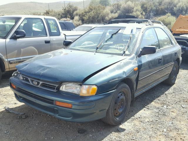 JF1GF4358TG816886 - 1996 SUBARU IMPREZA L GREEN photo 2