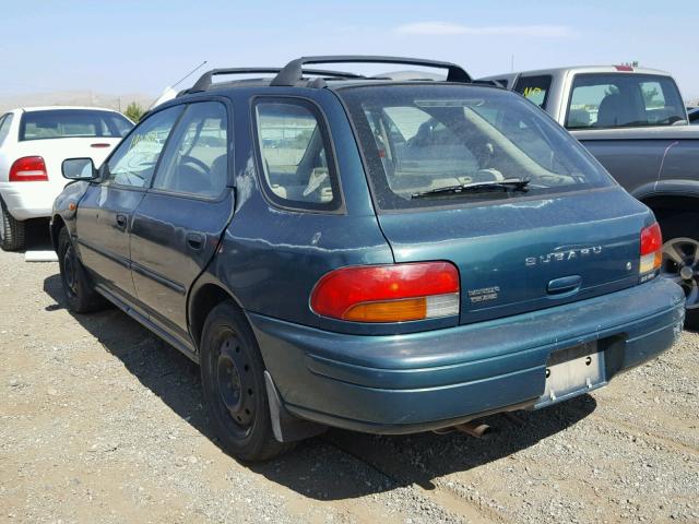 JF1GF4358TG816886 - 1996 SUBARU IMPREZA L GREEN photo 3