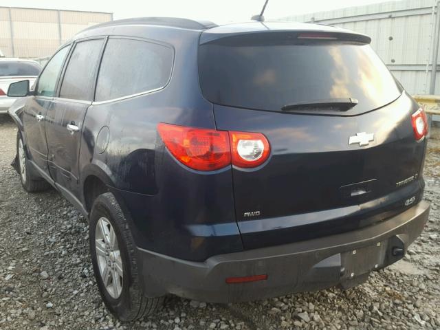 1GNKVGED0CJ132115 - 2012 CHEVROLET TRAVERSE L BLUE photo 3