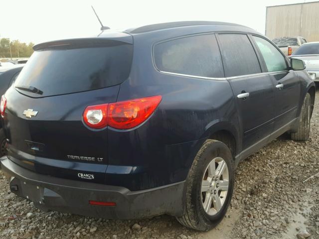 1GNKVGED0CJ132115 - 2012 CHEVROLET TRAVERSE L BLUE photo 4