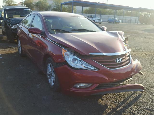 5NPEB4AC9DH579837 - 2013 HYUNDAI SONATA GLS RED photo 1