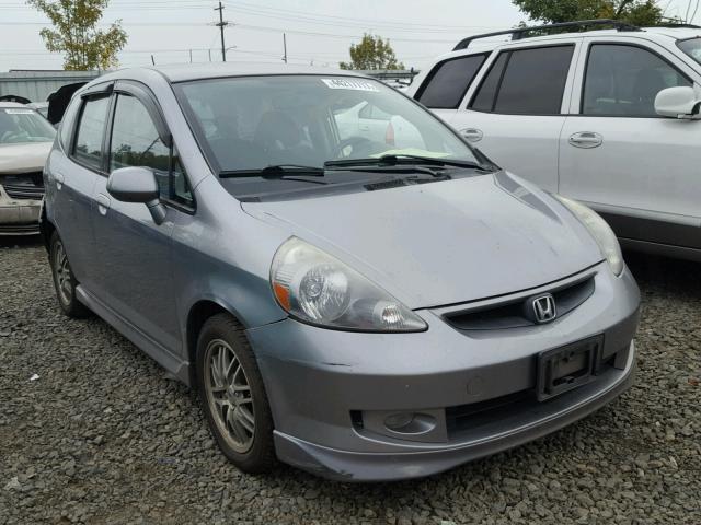 JHMGD37617S062776 - 2007 HONDA FIT SILVER photo 1