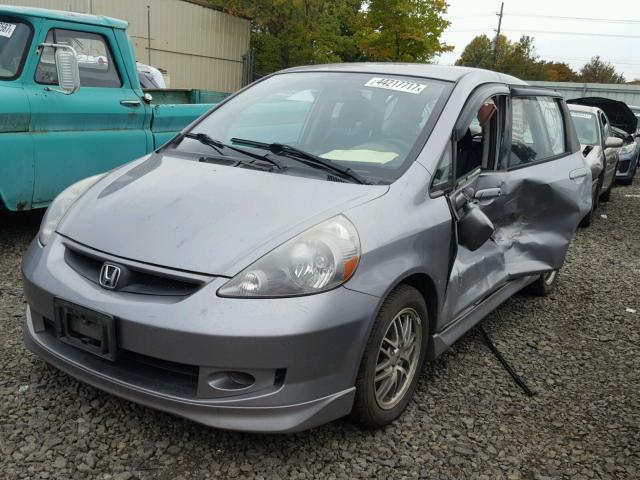 JHMGD37617S062776 - 2007 HONDA FIT SILVER photo 2