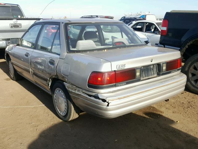 3MAPM10J0NR613311 - 1992 MERCURY TRACER SILVER photo 3