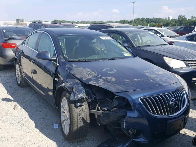 W04GN5EC9B1006595 - 2011 BUICK REGAL CXL BLUE photo 1