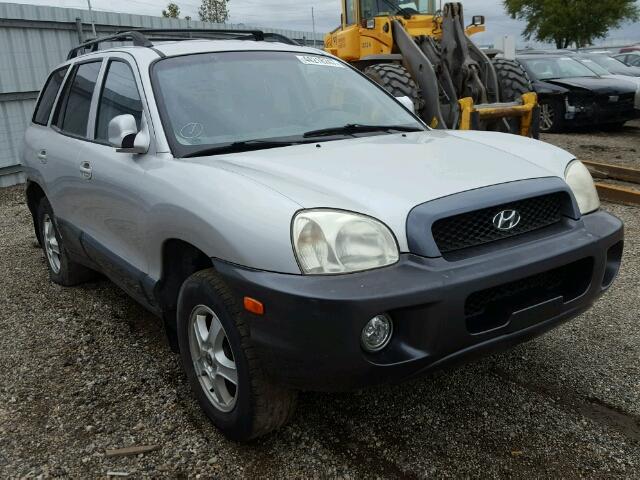 KM8SC13D92U188772 - 2002 HYUNDAI SANTA FE SILVER photo 1