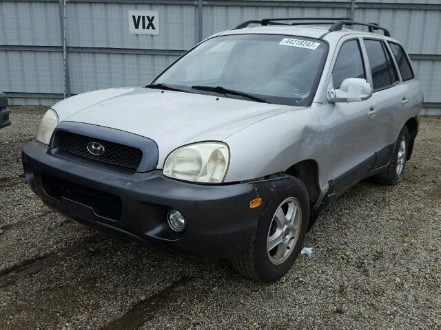 KM8SC13D92U188772 - 2002 HYUNDAI SANTA FE SILVER photo 2