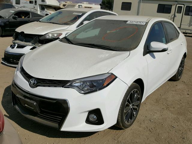 5YFBURHE4GP506593 - 2016 TOYOTA COROLLA L WHITE photo 2