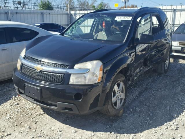 2CNDL33F986015413 - 2008 CHEVROLET EQUINOX LT BLACK photo 2