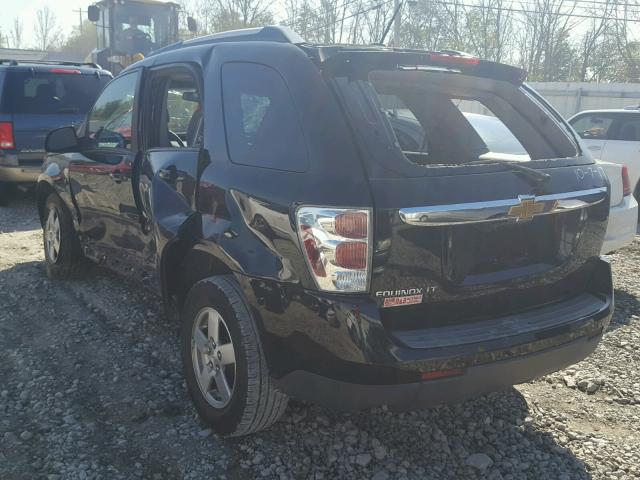 2CNDL33F986015413 - 2008 CHEVROLET EQUINOX LT BLACK photo 3