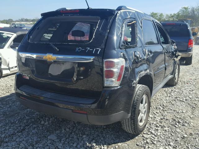 2CNDL33F986015413 - 2008 CHEVROLET EQUINOX LT BLACK photo 4