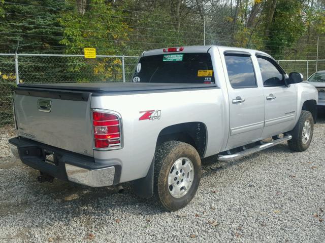 3GCPKSE39BG307110 - 2011 CHEVROLET SILVERADO SILVER photo 4