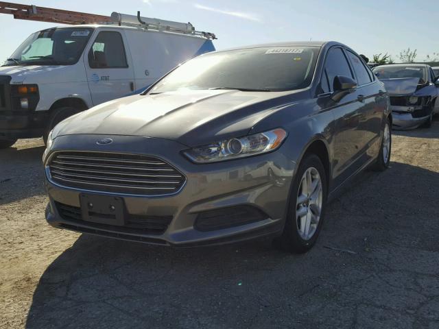 3FA6P0HR8DR339822 - 2013 FORD FUSION SE GRAY photo 2