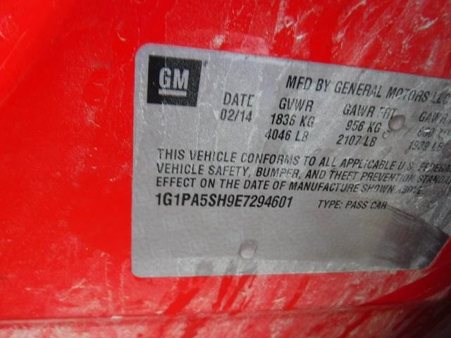 1G1PA5SH9E7294601 - 2014 CHEVROLET CRUZE LS RED photo 10