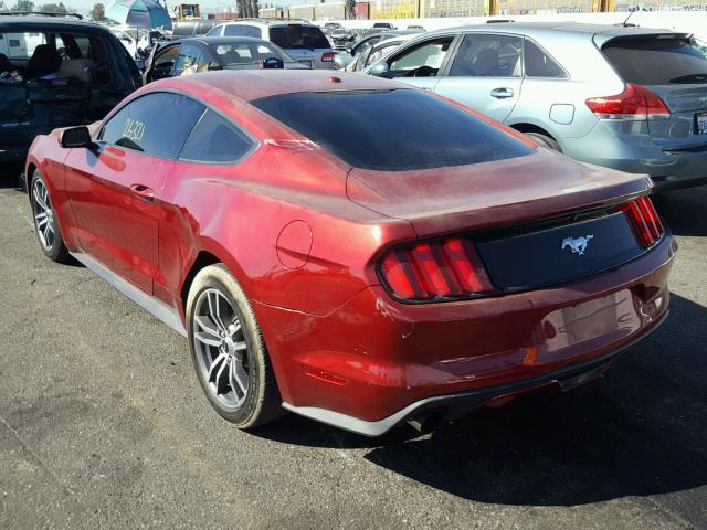 1FA6P8TH7G5209230 - 2016 FORD MUSTANG BURGUNDY photo 3