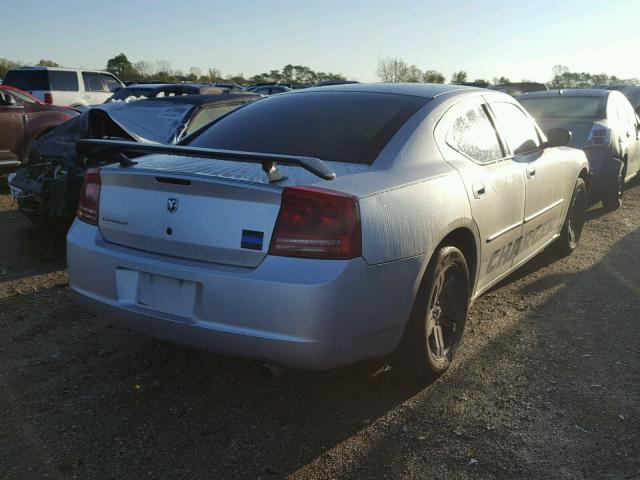 2B3KA43R87H661094 - 2007 DODGE CHARGER SE SILVER photo 4