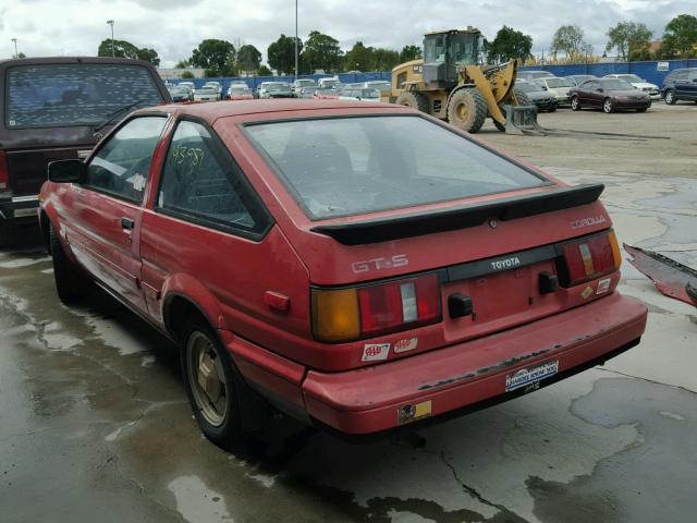 JT2AE8802F0124470 - 1985 TOYOTA COROLLA SP RED photo 3