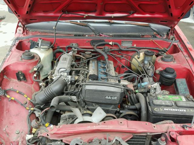 JT2AE8802F0124470 - 1985 TOYOTA COROLLA SP RED photo 7