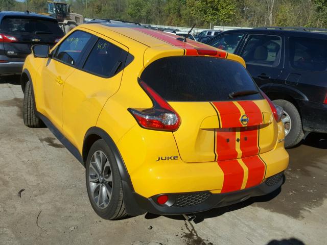 JN8AF5MV5HT752099 - 2017 NISSAN JUKE S YELLOW photo 3