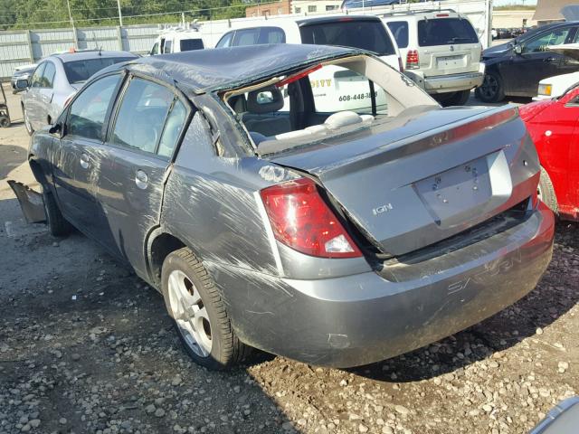 1G8AL52F14Z166081 - 2004 SATURN ION LEVEL GRAY photo 3