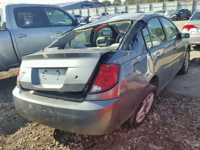 1G8AL52F14Z166081 - 2004 SATURN ION LEVEL GRAY photo 4