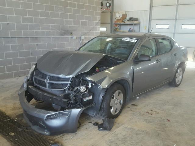 1B3LC46K28N285868 - 2008 DODGE AVENGER SE GRAY photo 2